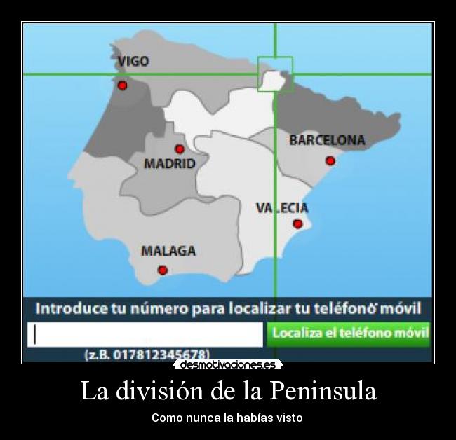 La división de la Peninsula -