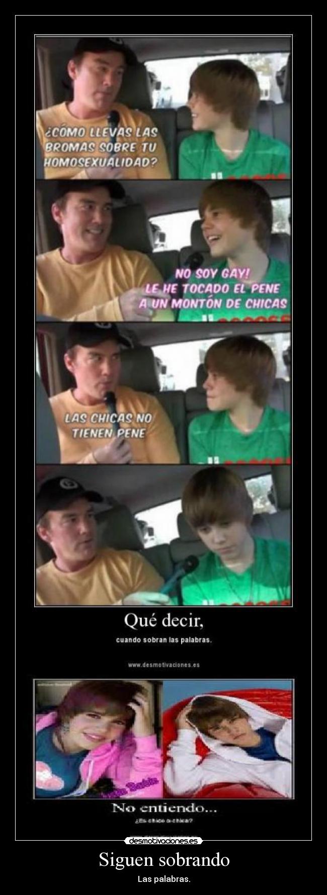 Siguen sobrando - Las palabras.