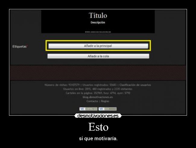 Esto - si que motivaría.