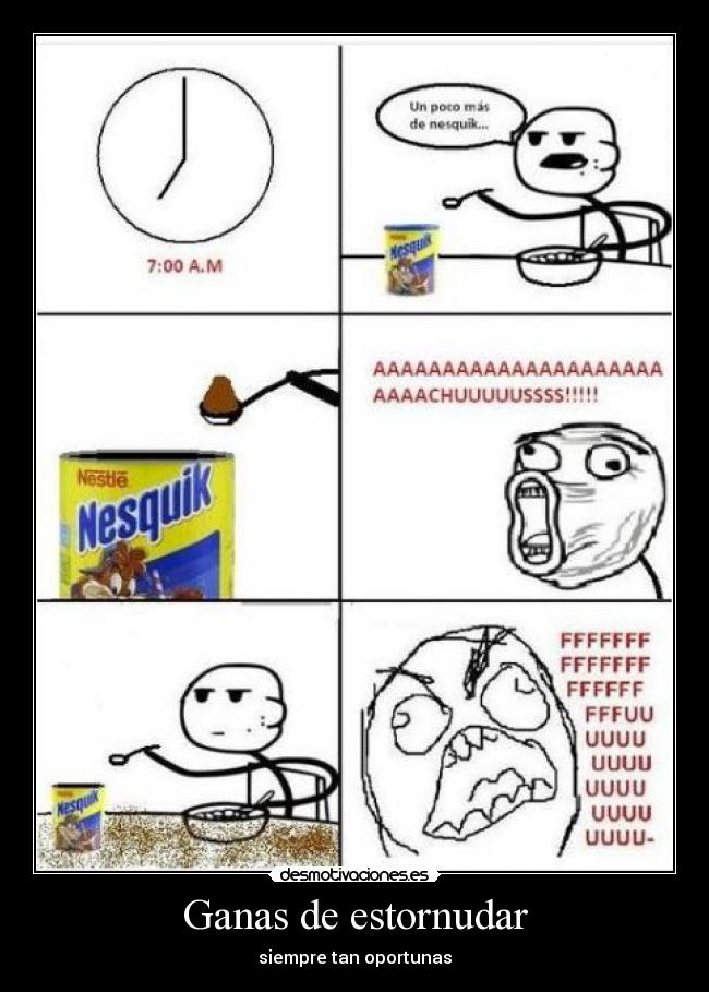 Ganas de estornudar -