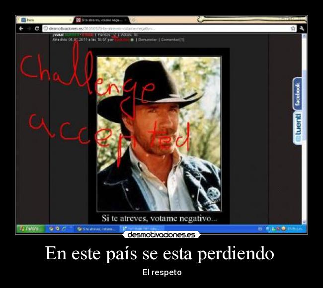 En este país se esta perdiendo - El respeto