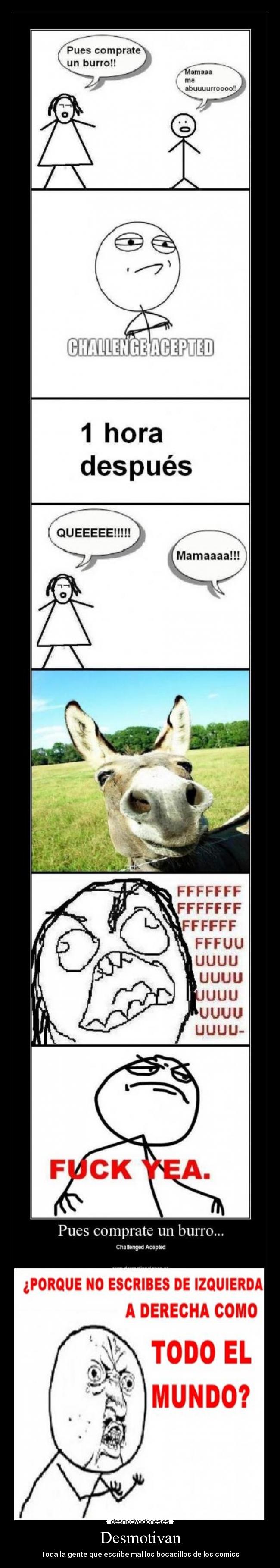 Desmotivan - Toda la gente que escribe mal los bocadillos de los comics