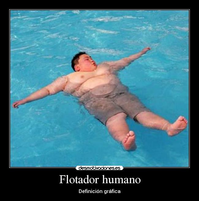 Flotador humano - Definición gráfica