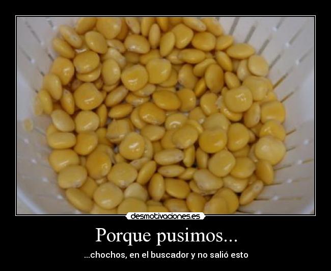 Porque pusimos... -