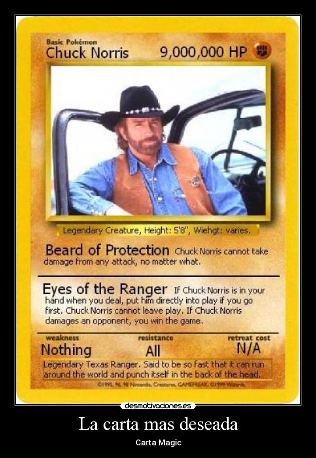 La carta mas deseada - Carta Magic