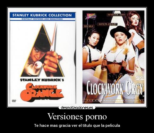 Versiones porno -