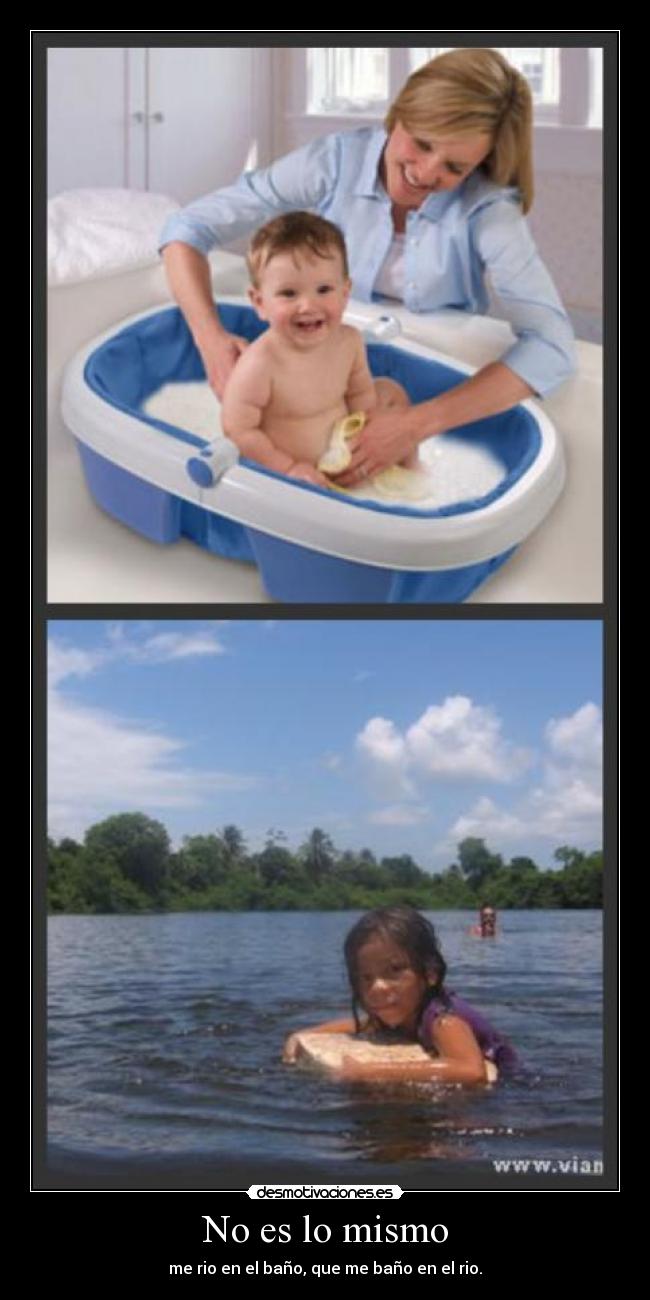 No es lo mismo -