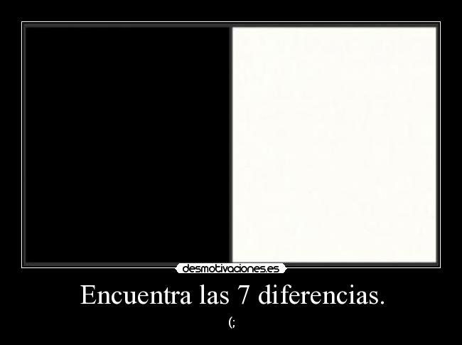 Encuentra las 7 diferencias. - 