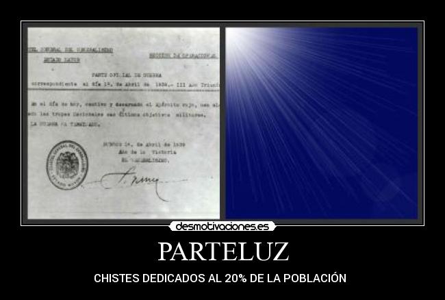 PARTELUZ - CHISTES DEDICADOS AL 20% DE LA POBLACIÓN  