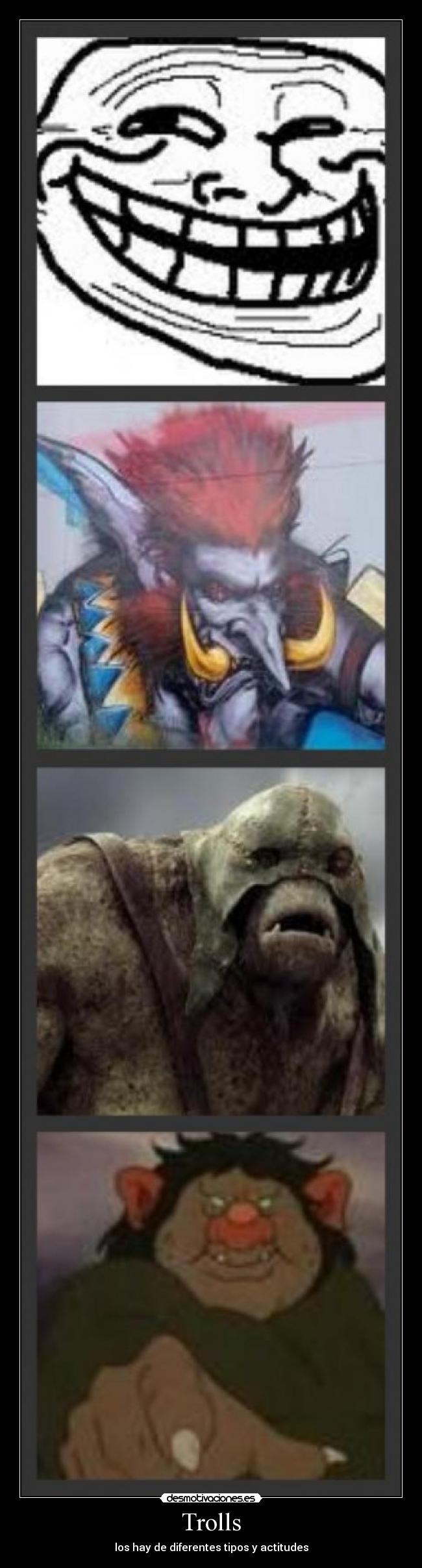 Trolls - los hay de diferentes tipos y actitudes