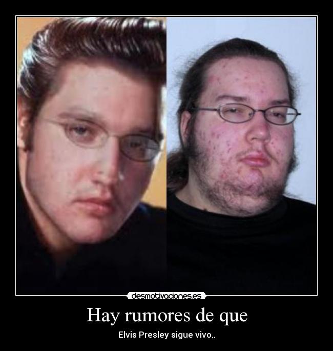carteles gordo granudo elvis presley misma persona desmotivaciones