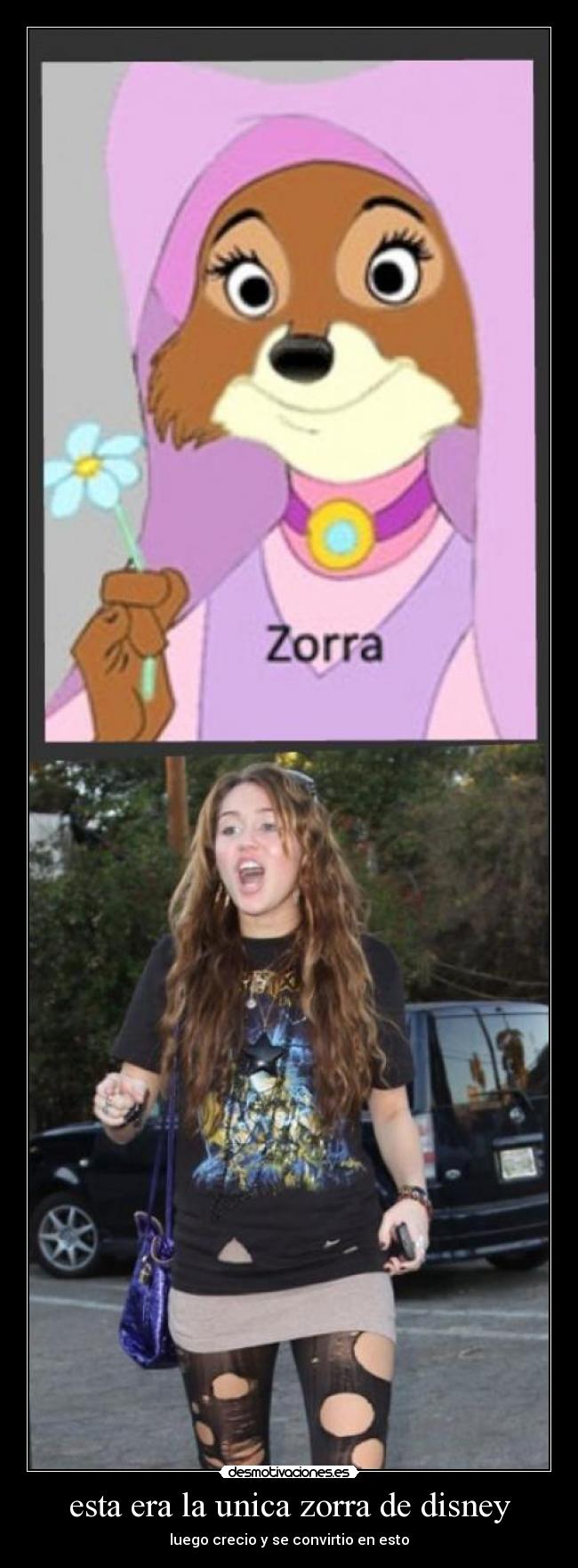 esta era la unica zorra de disney - 