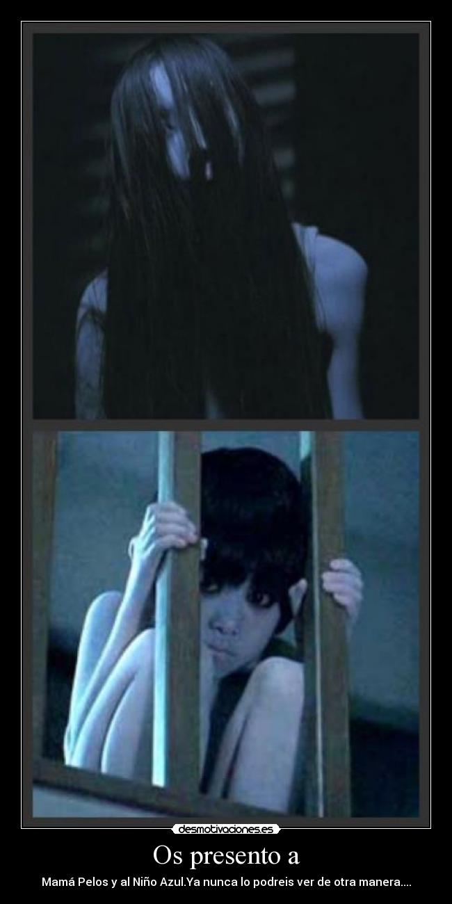 Os presento a - Mamá Pelos y al Niño Azul.Ya nunca lo podreis ver de otra manera....