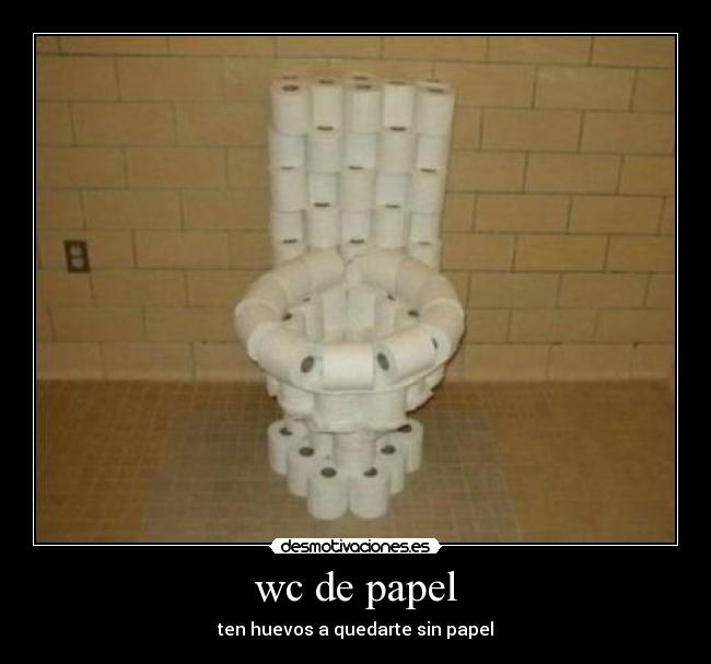 wc de papel -