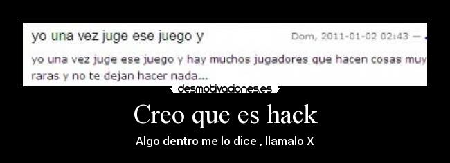 Creo que es hack - 