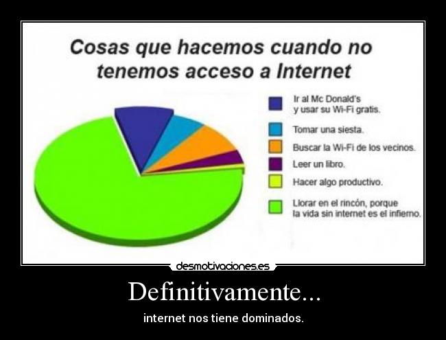 Definitivamente... - internet nos tiene dominados.