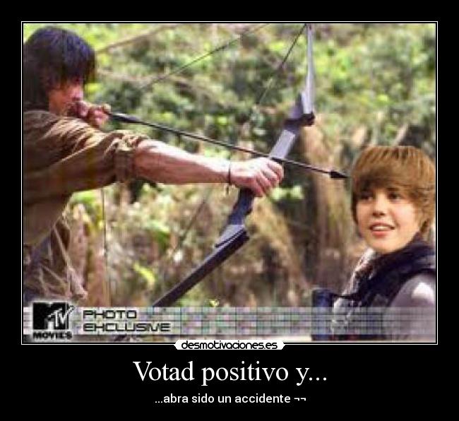 Votad positivo y... -
