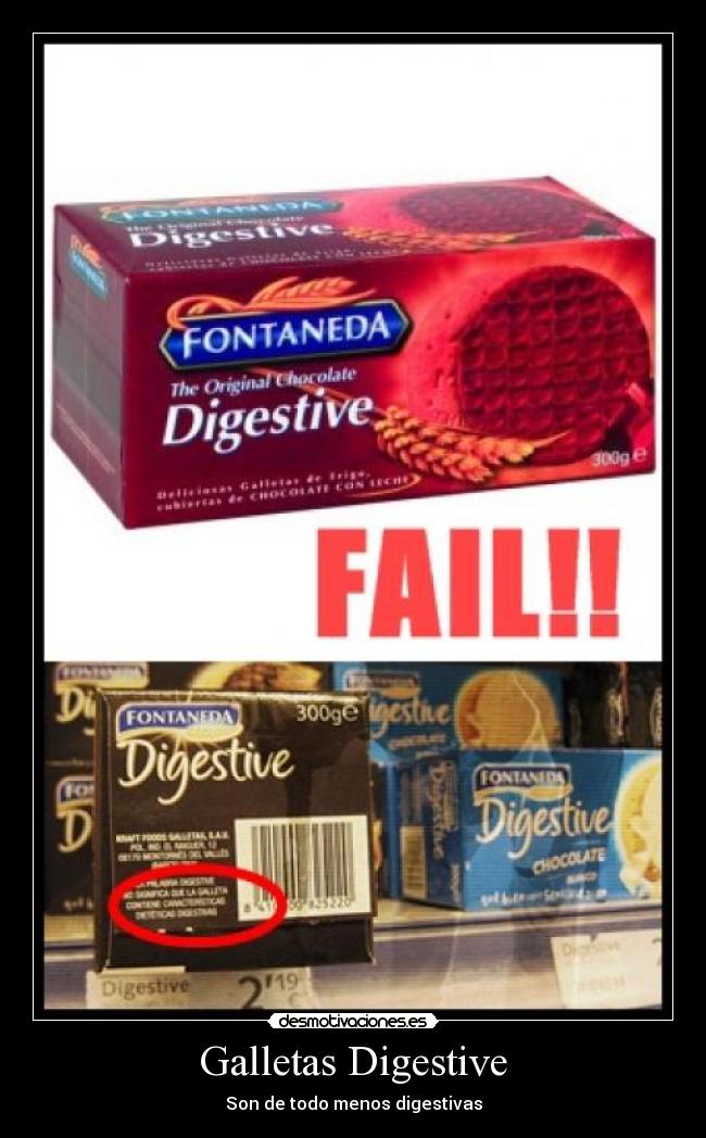 Galletas Digestive - Son de todo menos digestivas