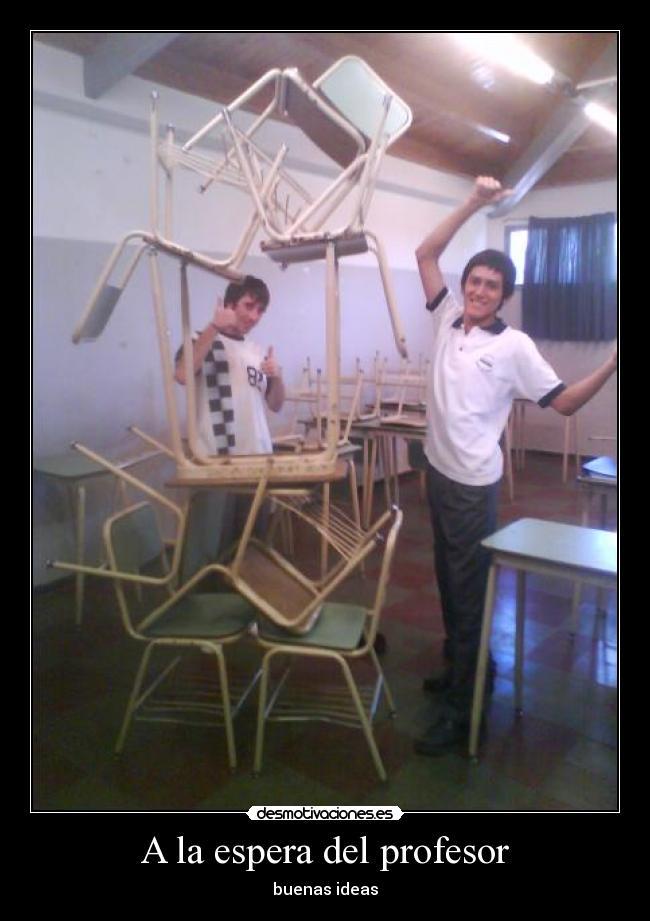 A la espera del profesor - 