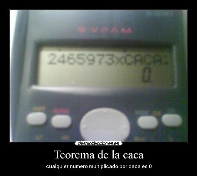 Teorema de la caca - 