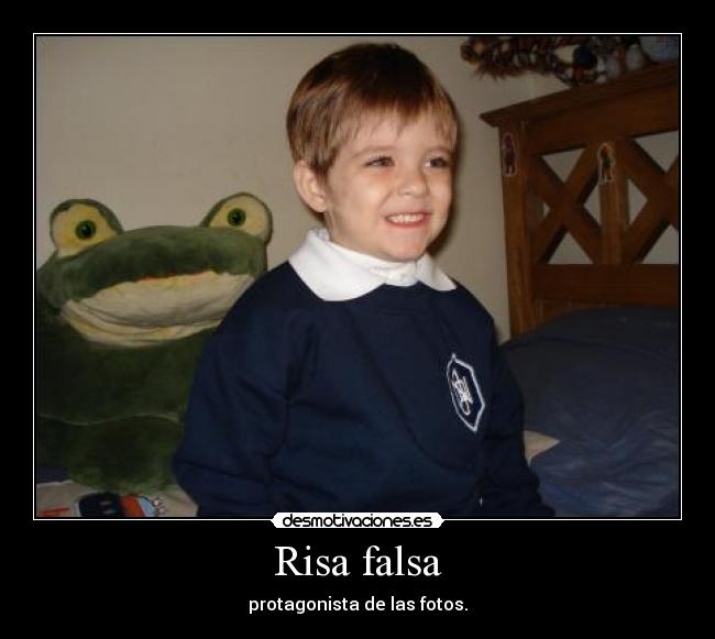 Risa falsa - protagonista de las fotos.