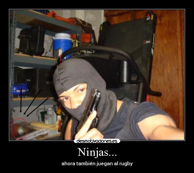 Ninjas... - ahora también juegan al rugby