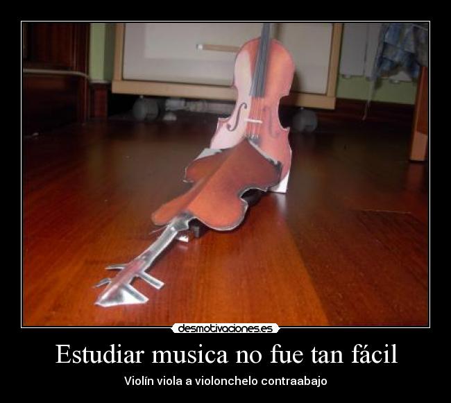 Estudiar musica no fue tan fácil - 