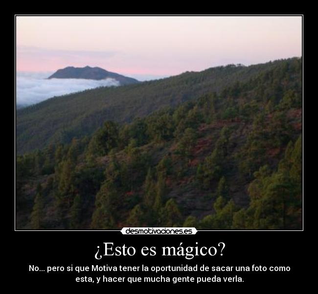 ¿Esto es mágico? -