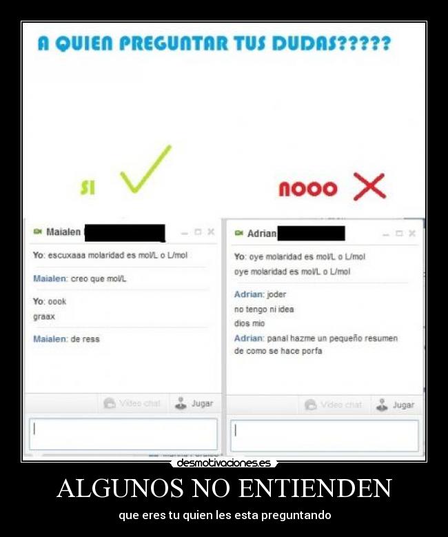 ALGUNOS NO ENTIENDEN - 