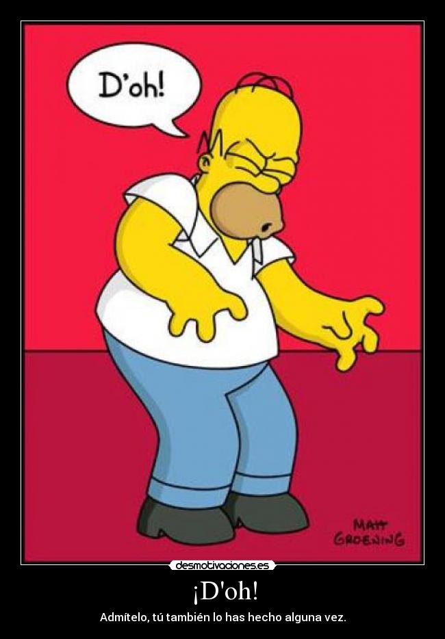 ¡Doh! -