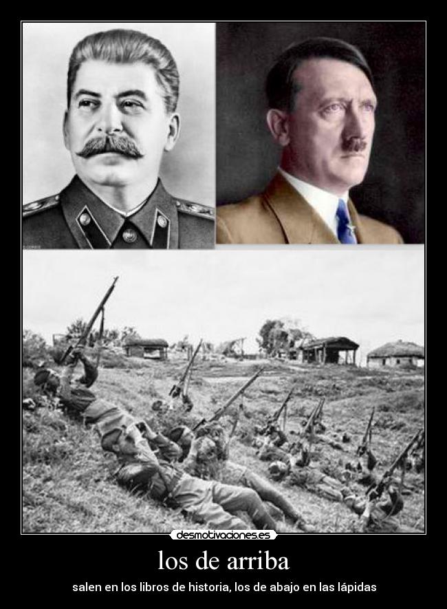 carteles hitler stalin guerra mundial soldados desmotivaciones