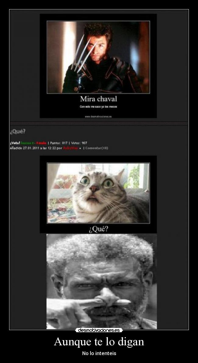 Aunque te lo digan - No lo intenteis