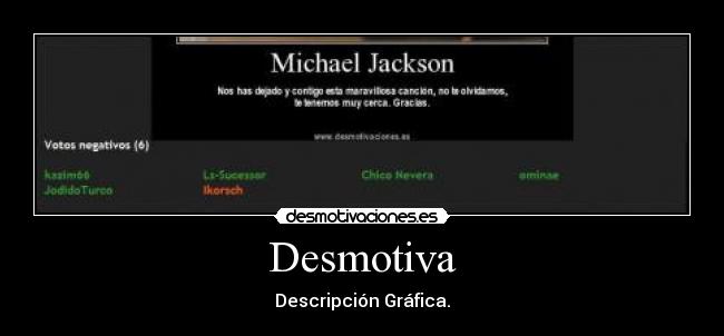 Desmotiva - Descripción Gráfica.