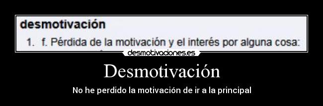 Desmotivación -