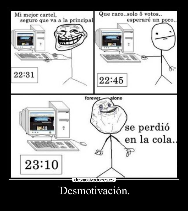 Desmotivación. -