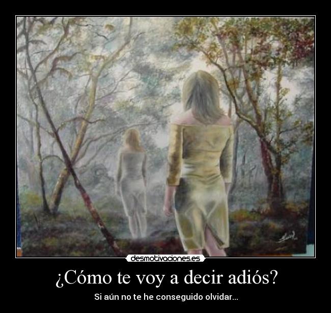 ¿Cómo te voy a decir adiós? - Si aún no te he conseguido olvidar...