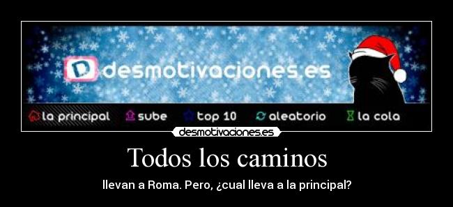 Todos los caminos -
