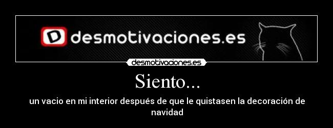 Siento... -
