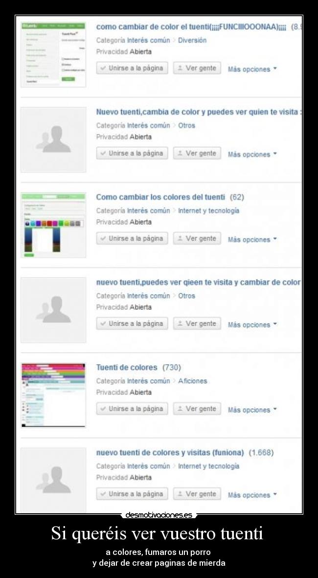 Si queréis ver vuestro tuenti  - a colores, fumaros un porro 
y dejar de crear paginas de mierda
