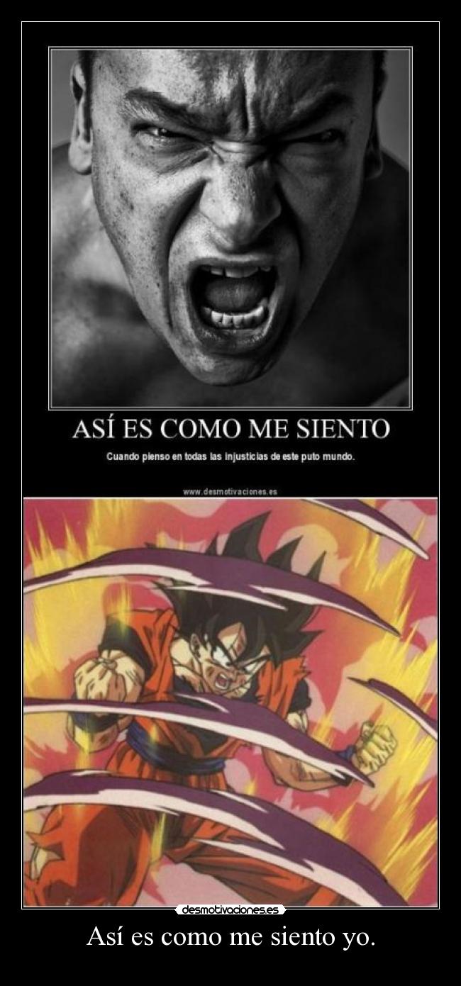 Así es como me siento yo. -