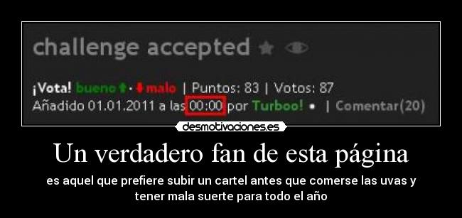 Un verdadero fan de esta página - 