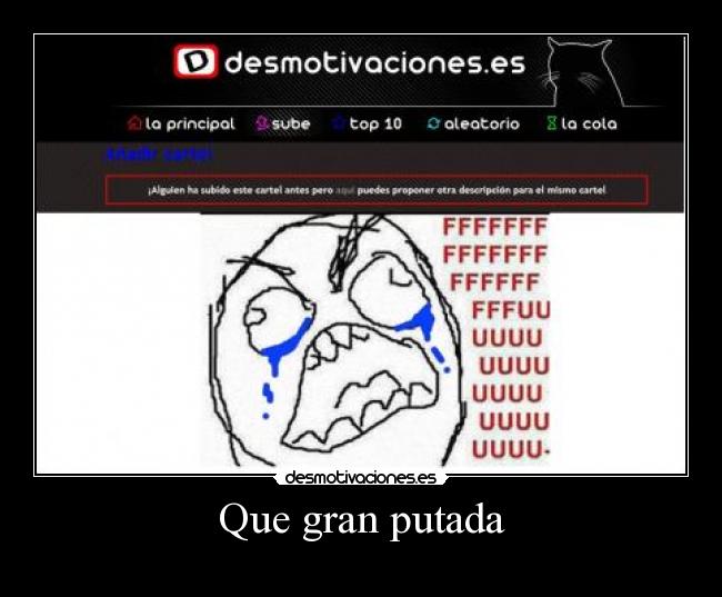 Que gran putada -