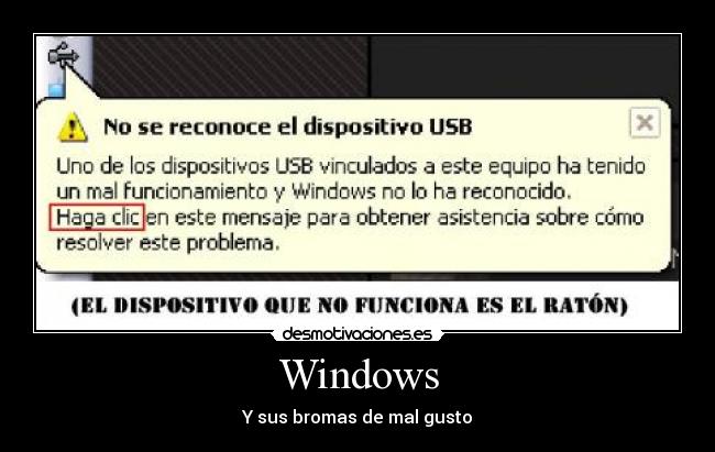 Windows - Y sus bromas de mal gusto