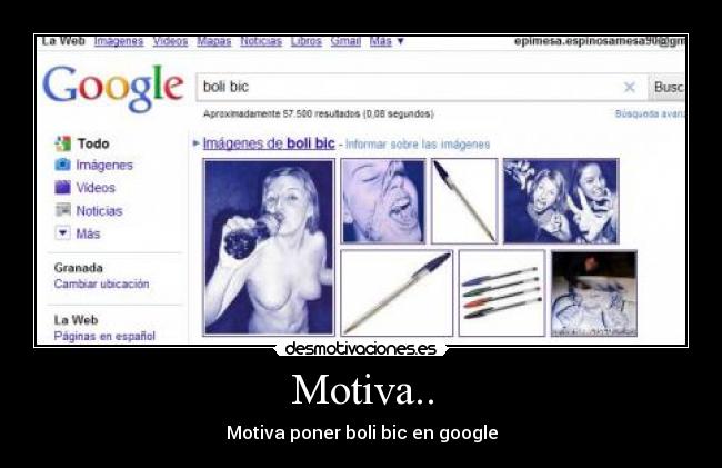 Motiva.. - Motiva poner boli bic en google