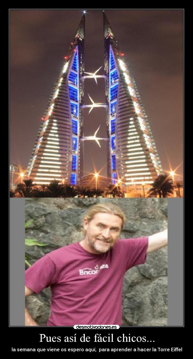 carteles bricomania torre eiffel desmotivaciones