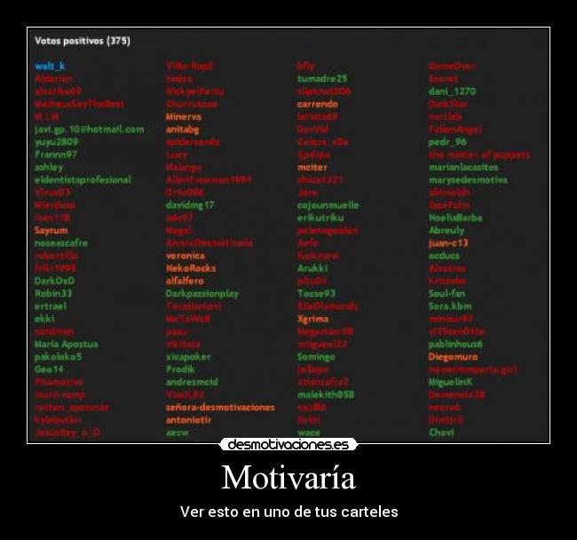 Motivaría - Ver esto en uno de tus carteles