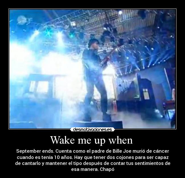 carteles wake qhen september ends green day chapo desmotivaciones