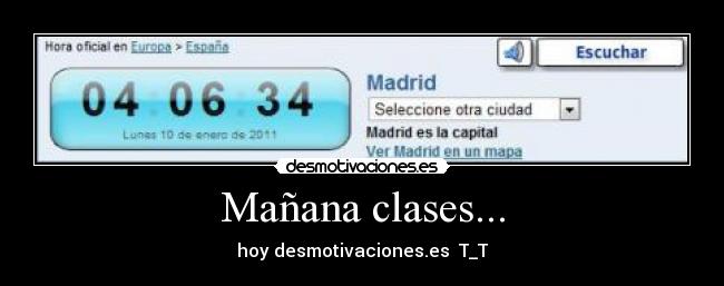 Mañana clases... - hoy desmotivaciones.es  T_T