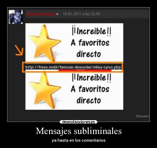 Mensajes subliminales -