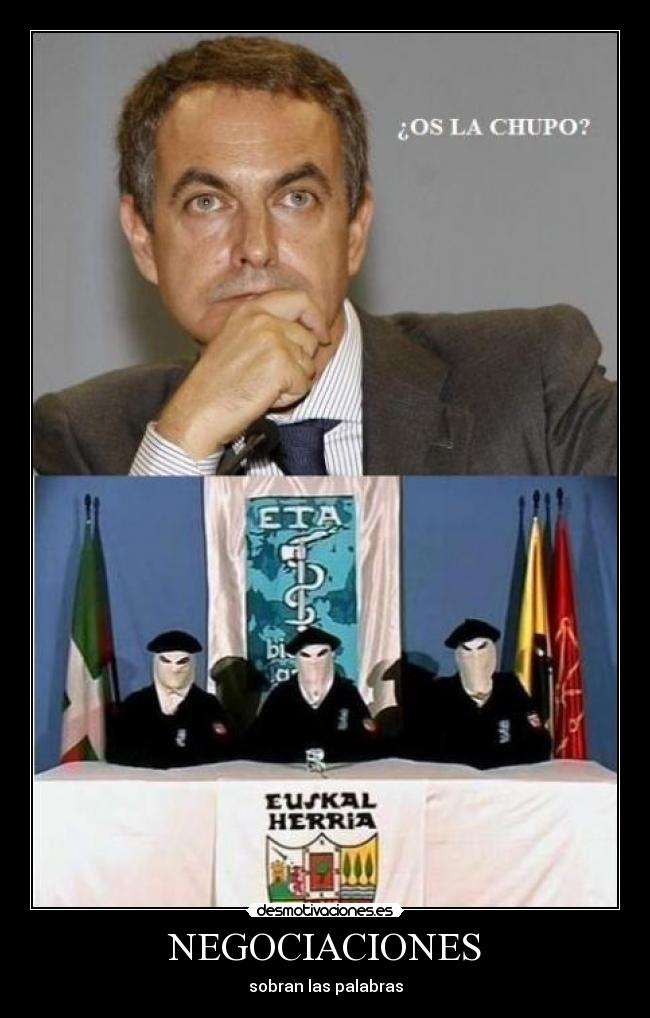 NEGOCIACIONES - sobran las palabras